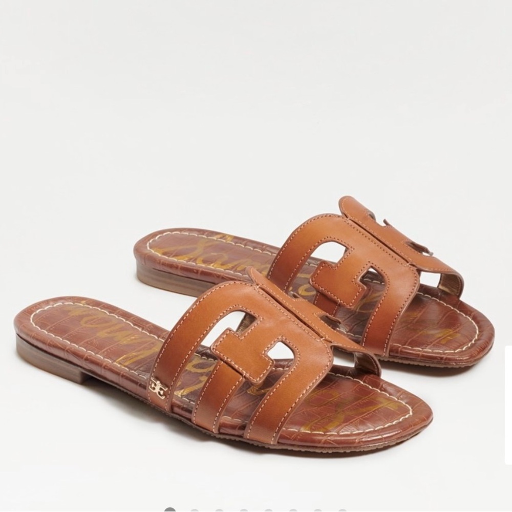 W8.5 Sam Edelman Brown BAY Leather Thong Sandals